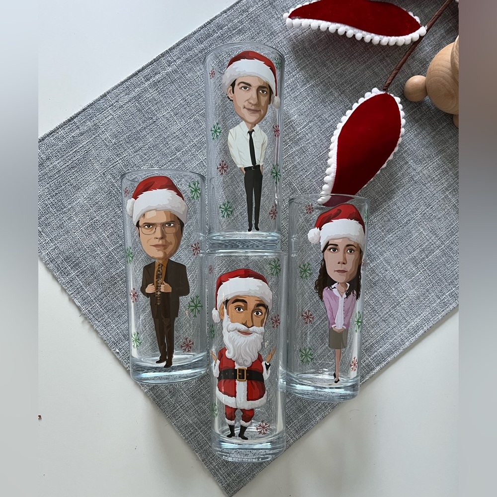 Holiday “The Office” Character Glass Set from Peacock